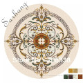 waterjet marble inlay medallion,.Luxury flooring design